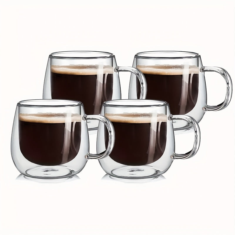 2/4/6pcs Set - 200Ml - Double-Layer Glass Coffee Cup