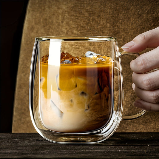 1-2-4-6-Double Wall Glass Coffee Mugs - 12.5oz Insulated Clear Coffee Mugs Perfect For Espresso 2