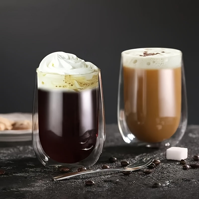4pcs Or 6pcs Double-Cup Latte Macchiato Glass Cups 7