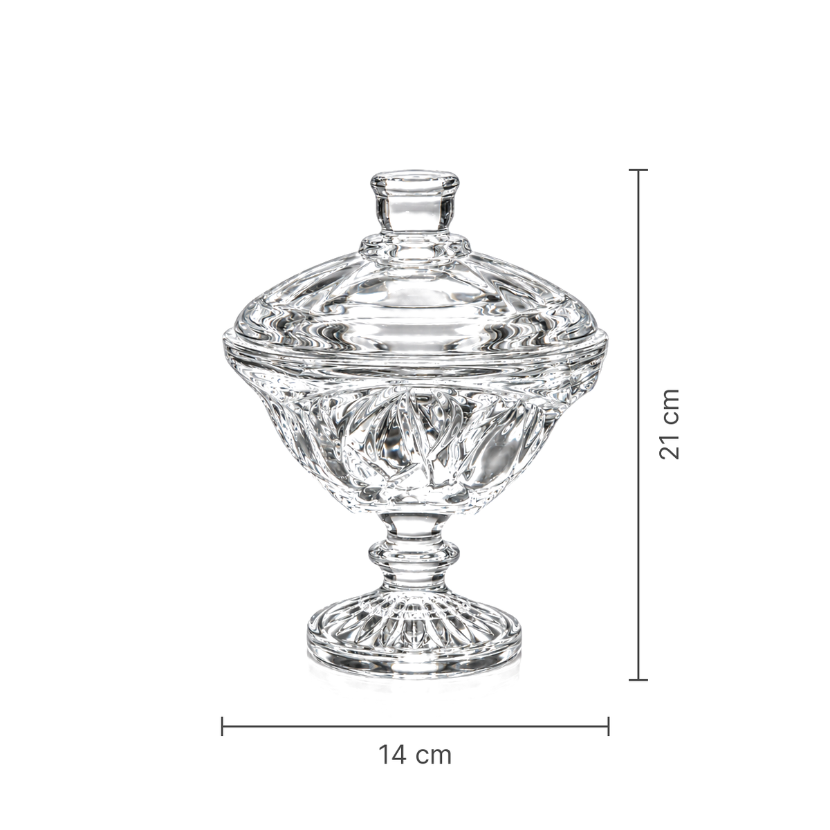 Candy bowl dimensions 14 cm x 21 cm