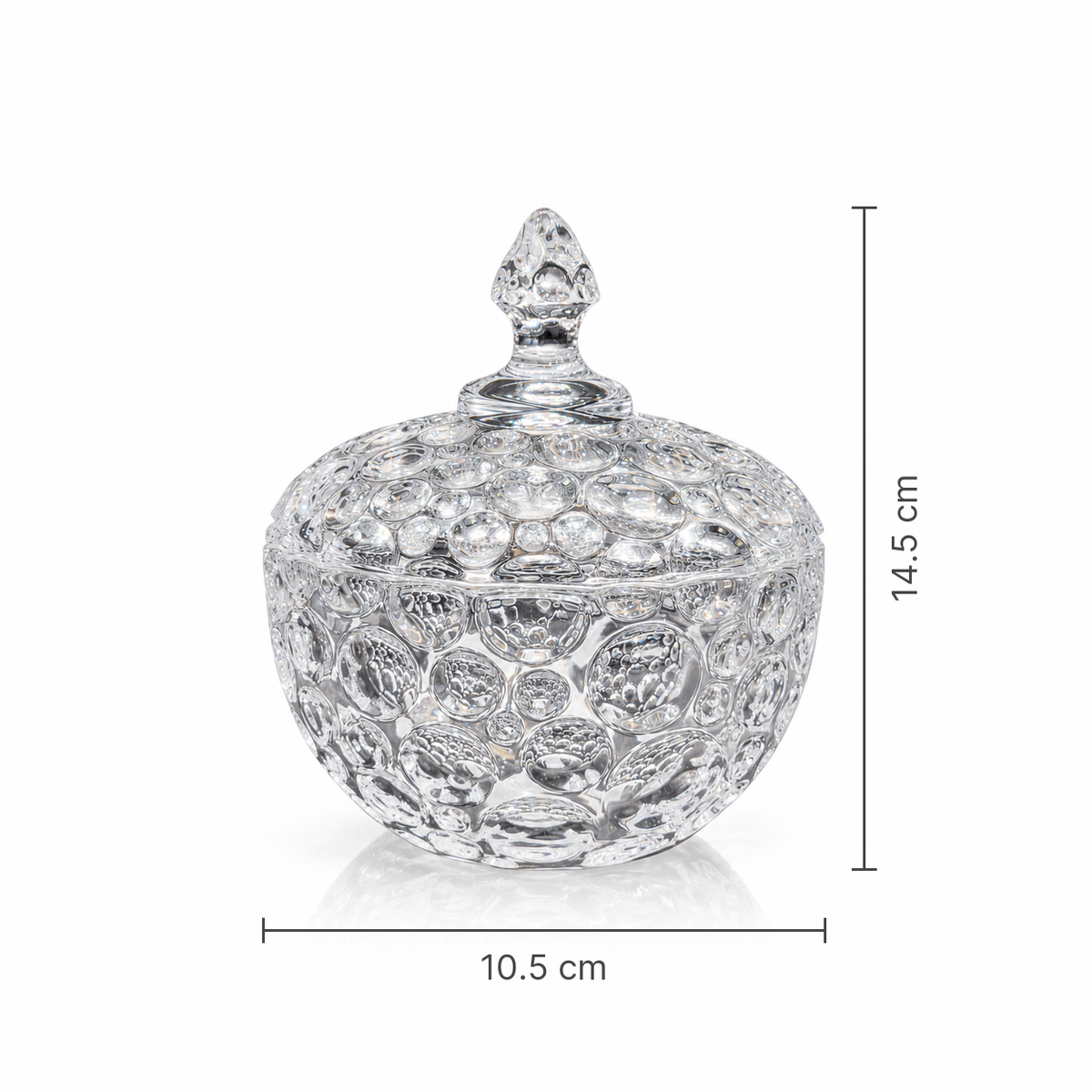 B-203 candy bowl dimensions 10.5 x 14.5 cm