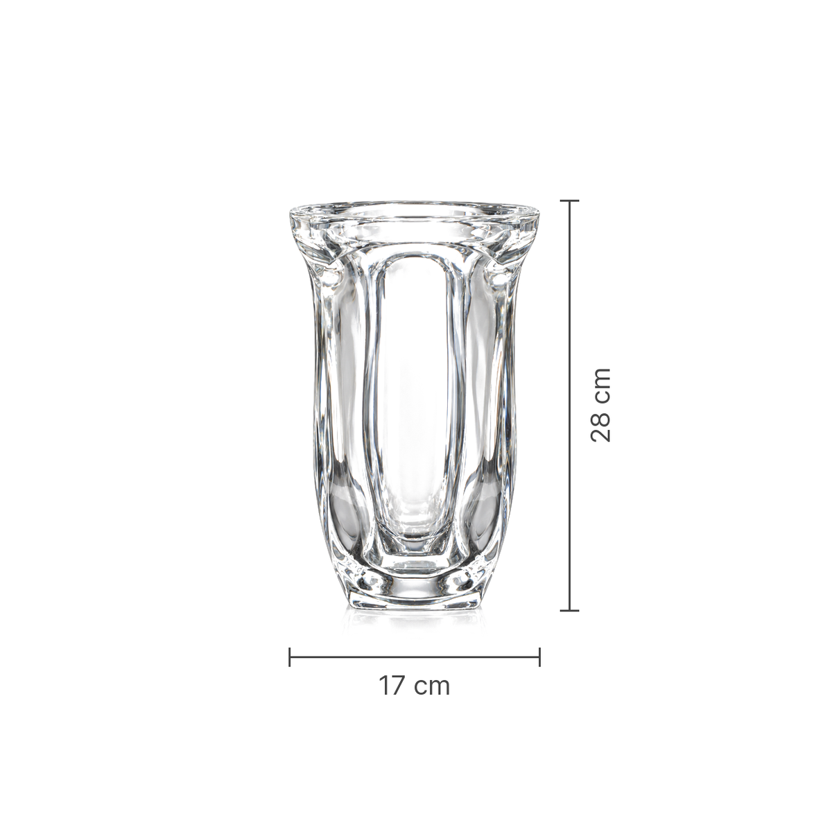 F-216 Flower Vase dimensions 17 x 28 cm