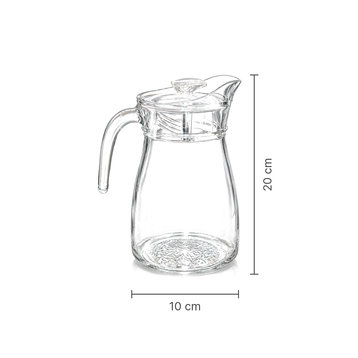 J-707 glass jug dimensions 10 x 20 cm