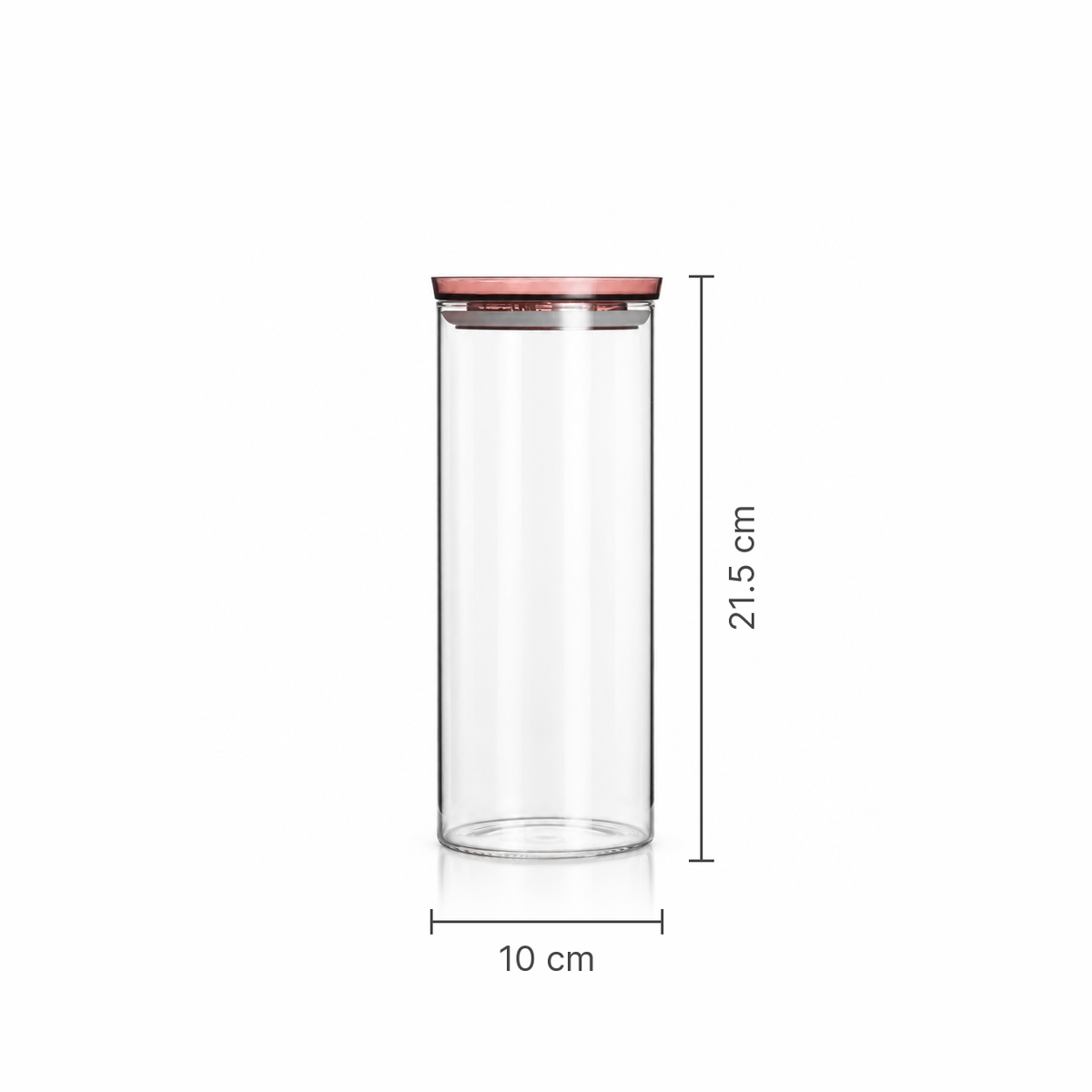 K-113 Glass Food Storage Container dimensions 10 x 21.5 cm
