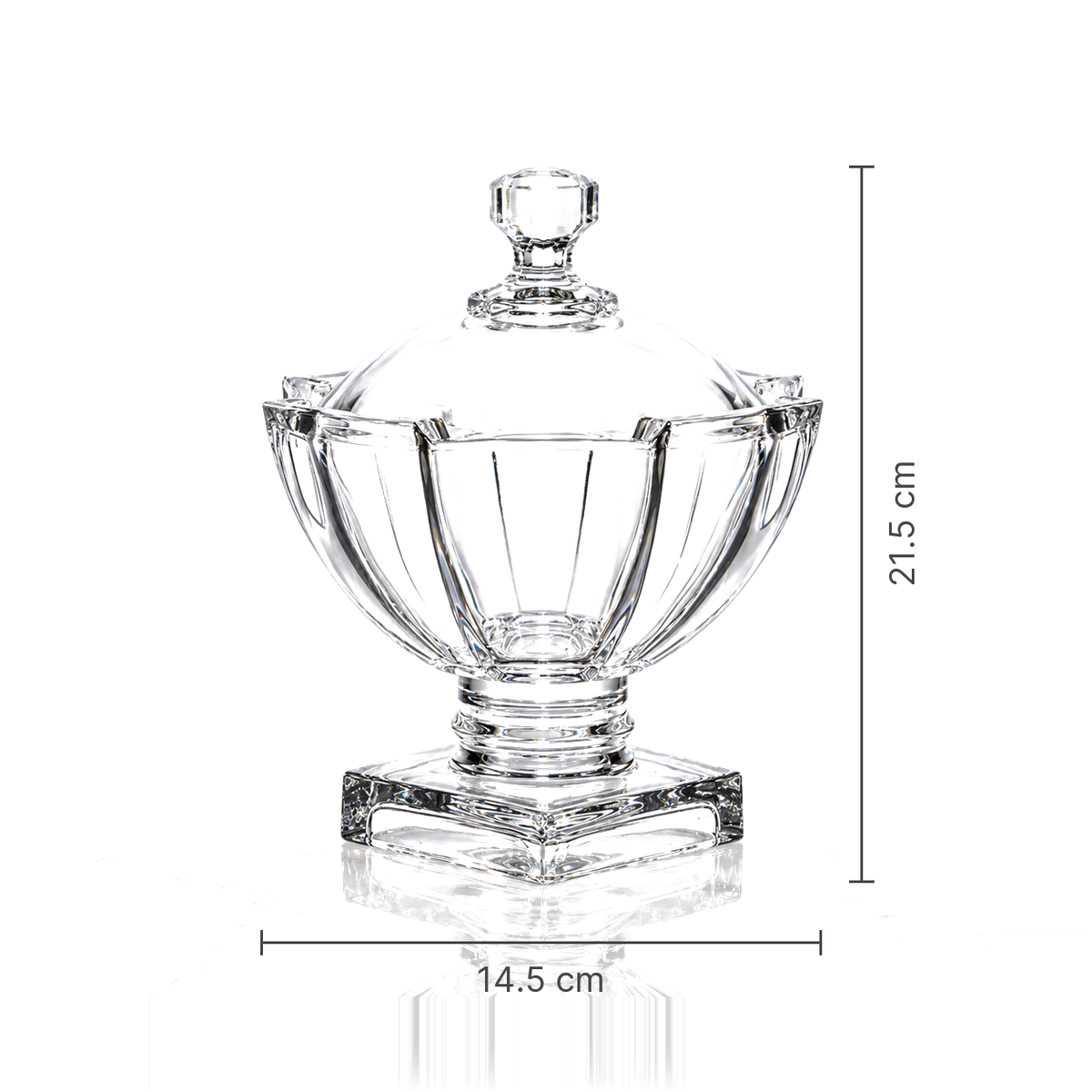 Crystal candy bowl dimensions