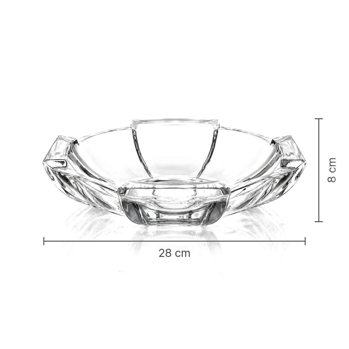 Crystal fruit bowl dimensions