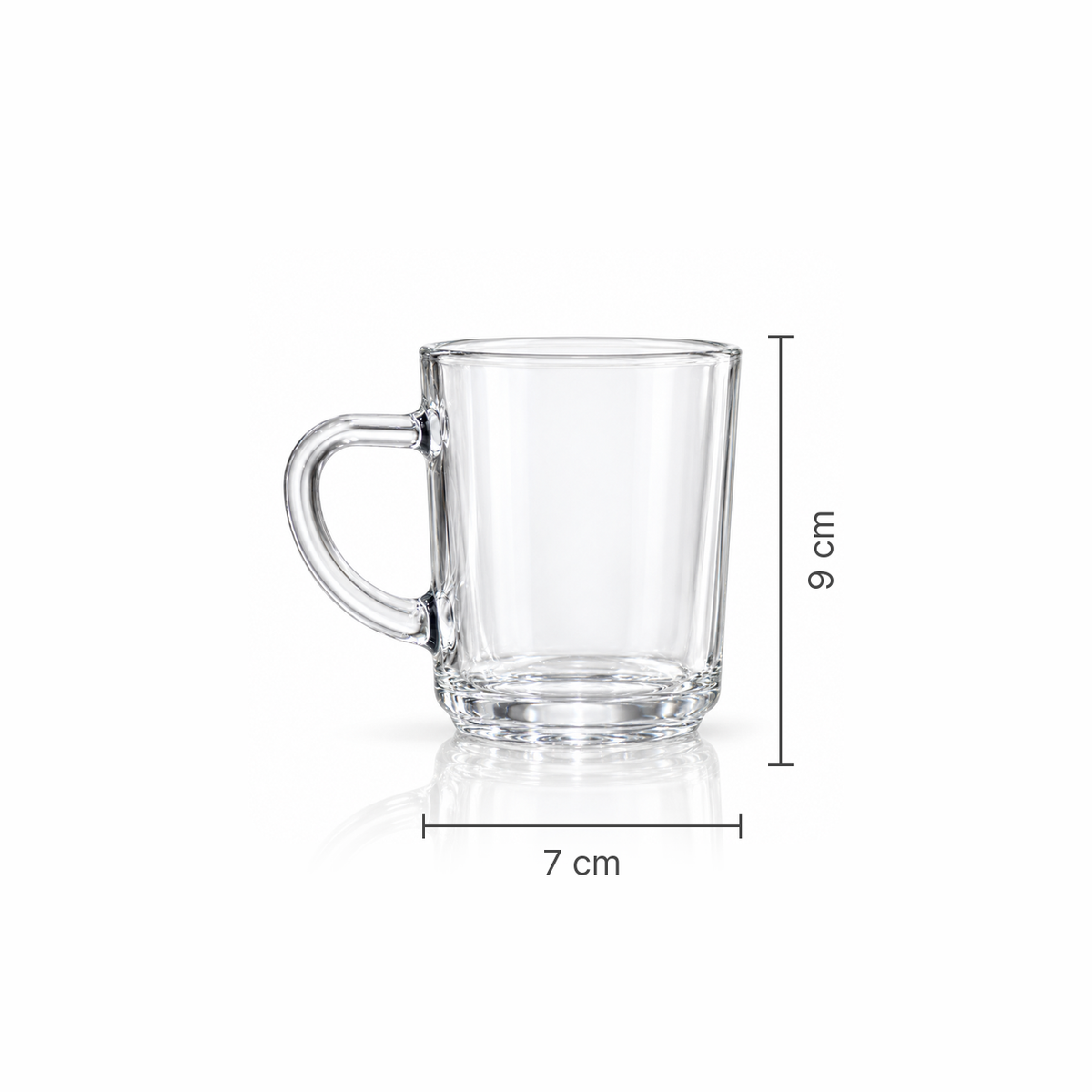 M-101 glass mug dimensions 7 x 9 cm