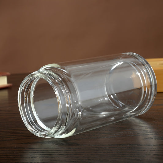 1pc Double-Layer High Borosilicate Glass Cup Men Women Tea Separation Water Cup Women'S High Aesthetic Flower Tea Cup 2