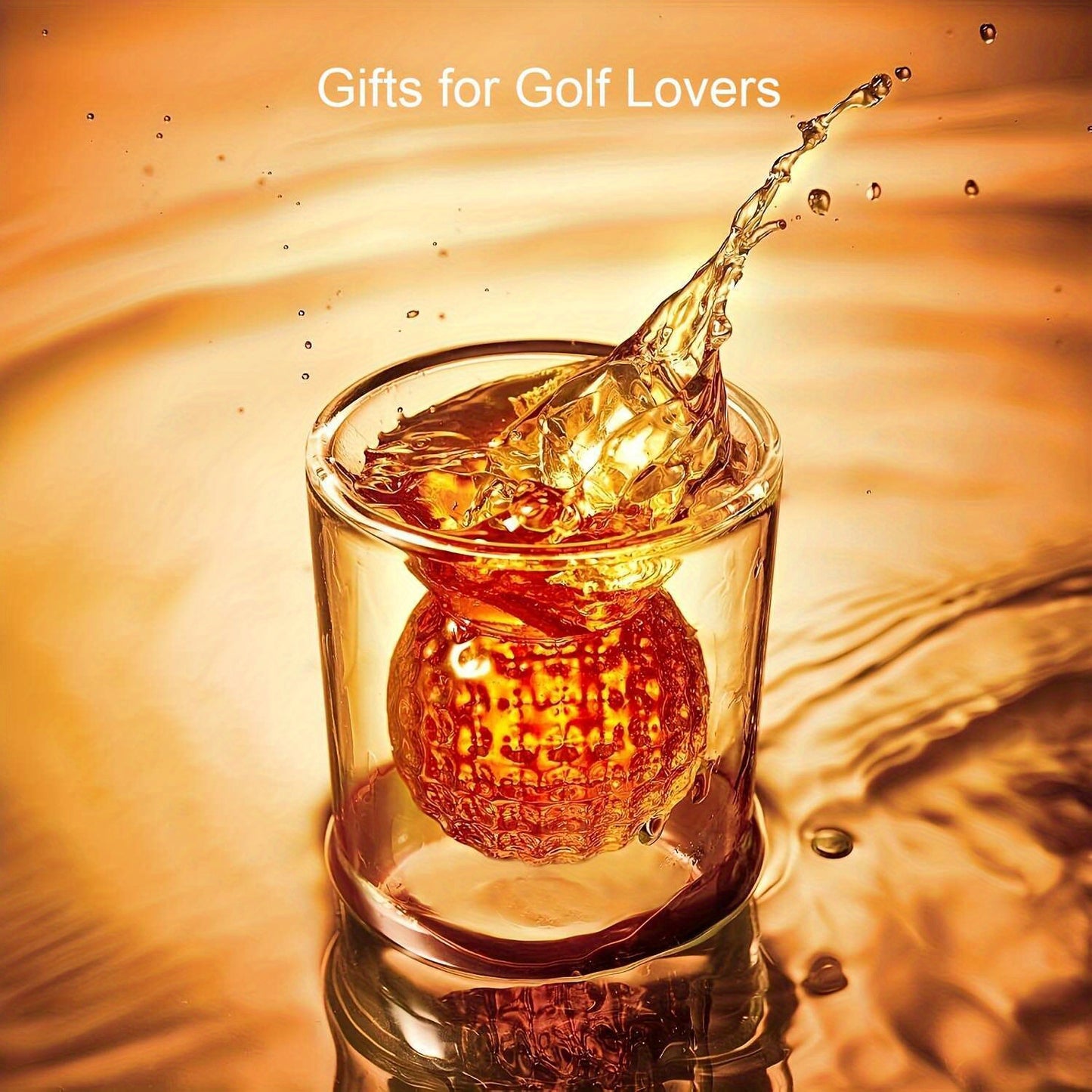 4pcs Double-Walled Golf Ball Shot Glasses Handmade 9