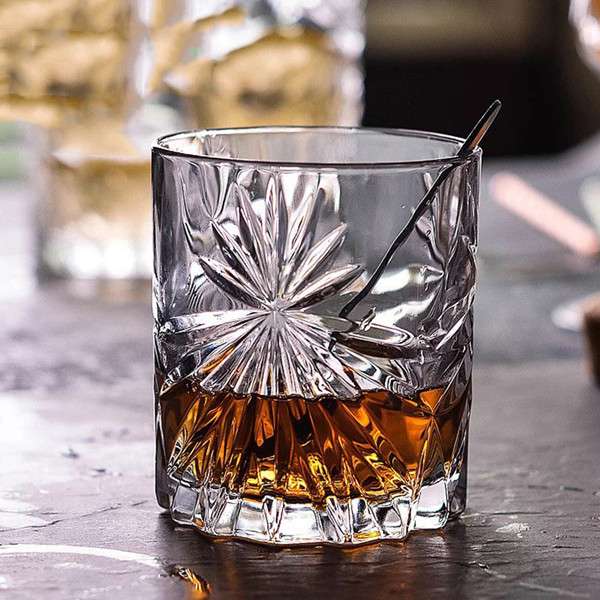 Whisky in store a glass