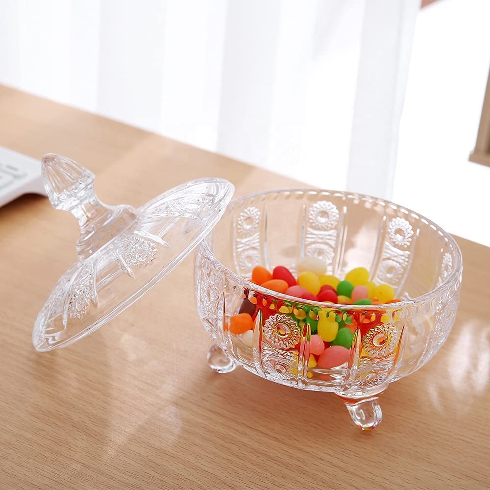 Candy Bowl with Lid, Decorative Bowl