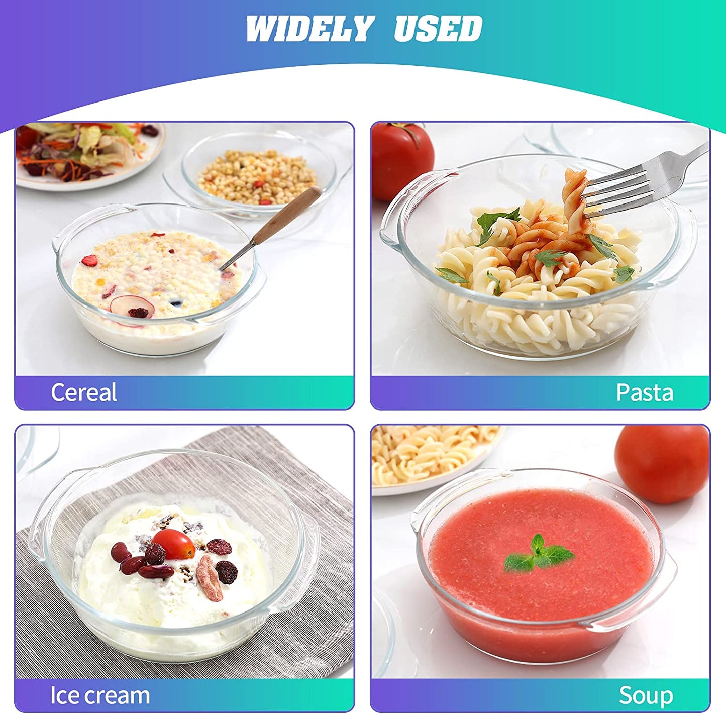 Tempered Glass Casserole with Lid