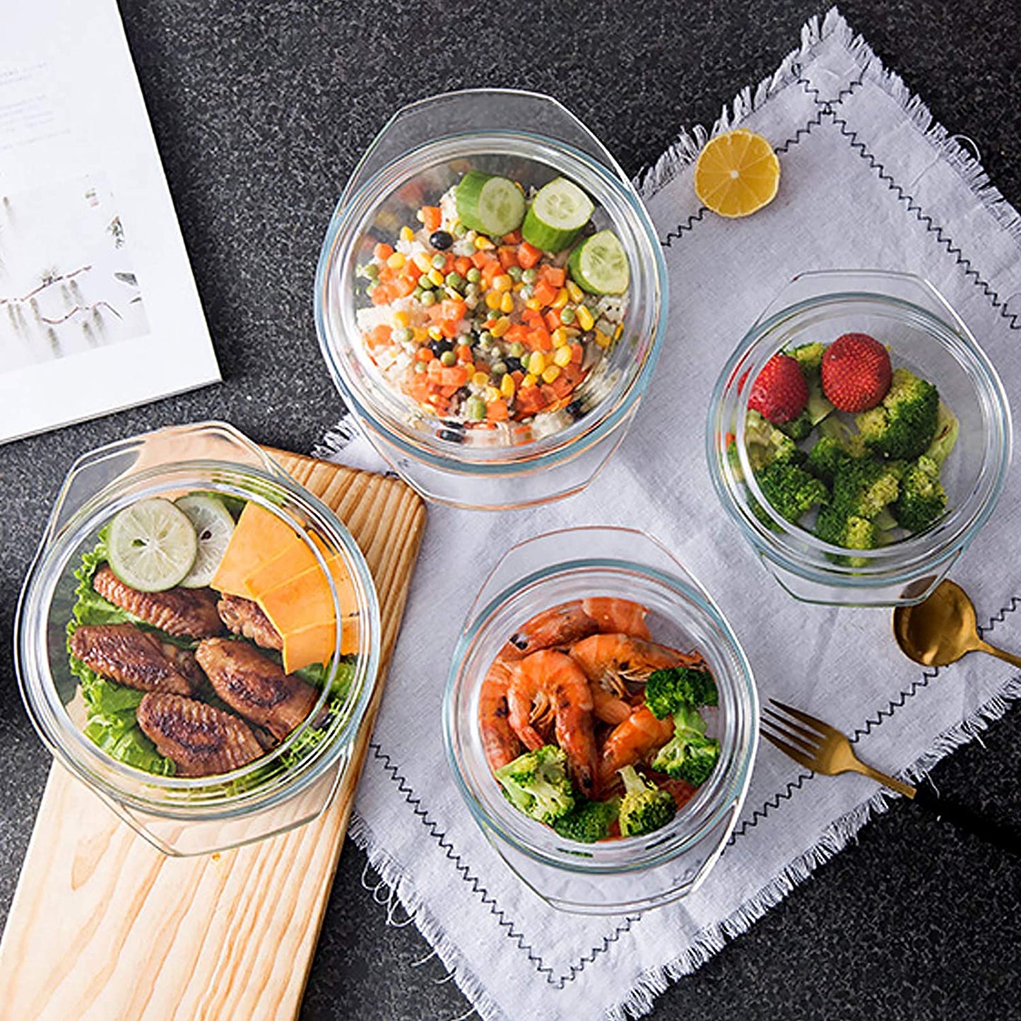 Tempered Glass Casserole with Lid