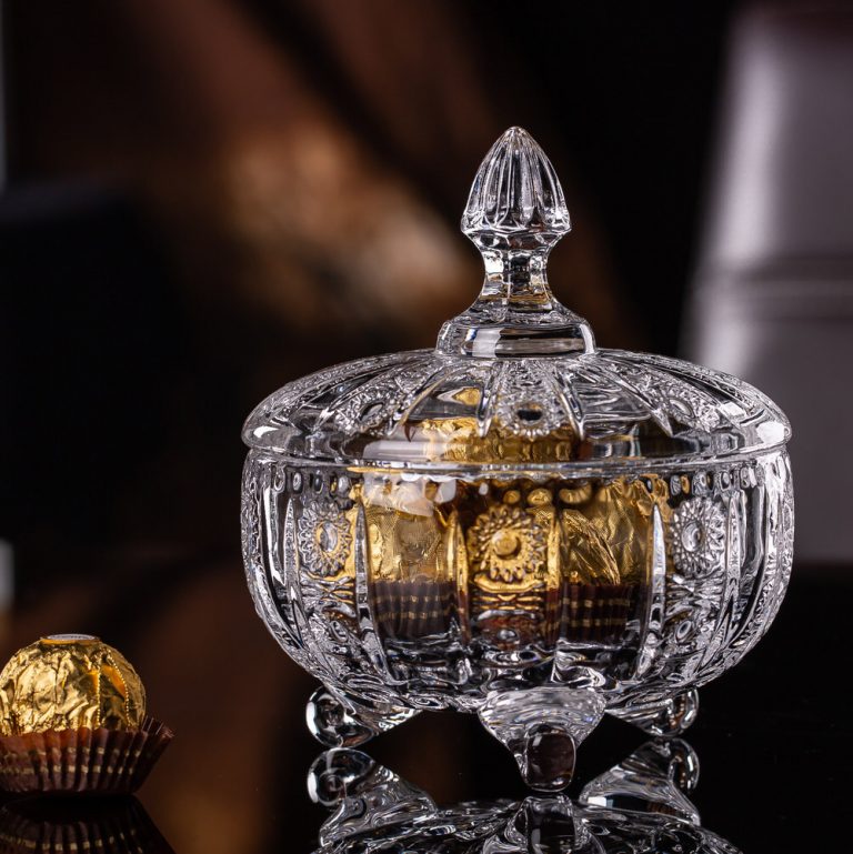 Candy Bowl with Lid, Decorative Bowl