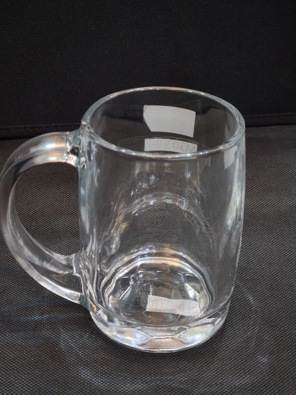 M-303-Premium Classic Glass Mug - Set of 6, Transparent
