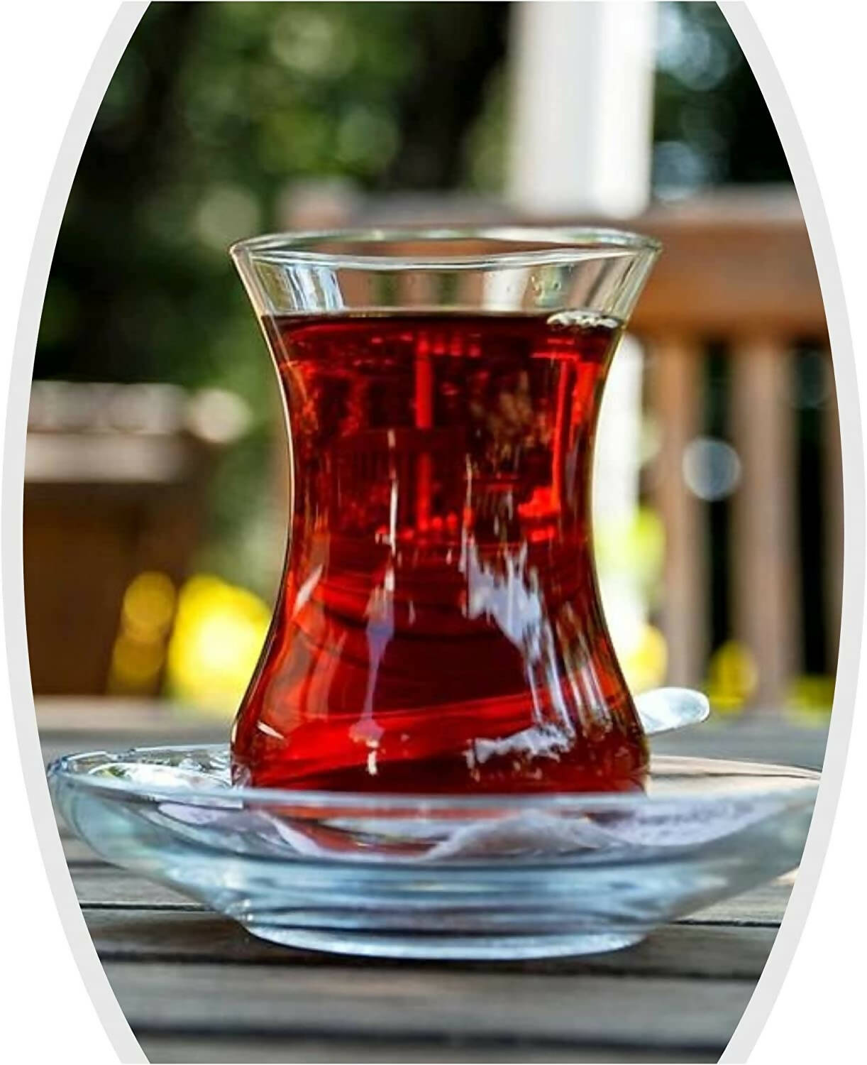 Turkish Tea Glasses & Saucers Set (Classic) - (12 Pc)