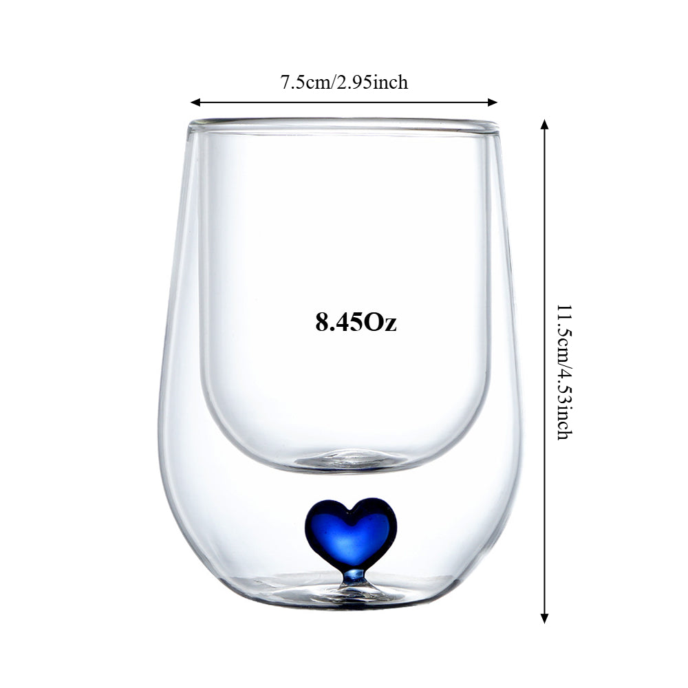 2pcs 2pcs Double-Walled Insulated Crystal Wine Glasses Suitable For Weddings 3