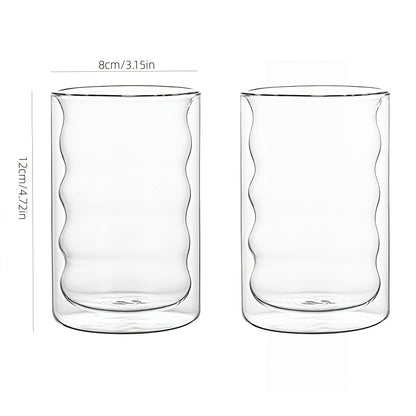 2pcs Double-Layer Coffee Cups