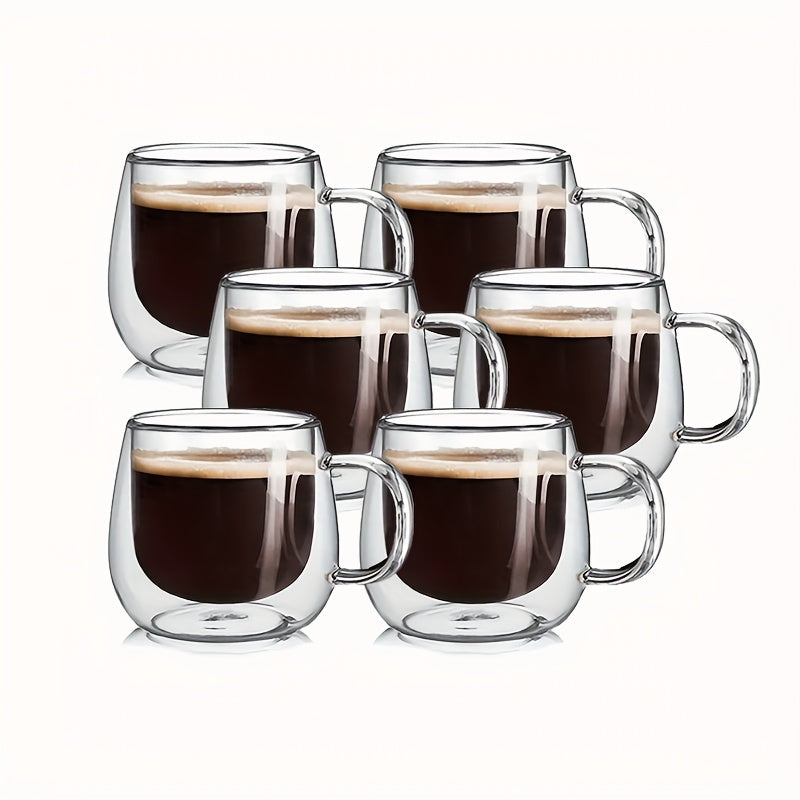 2/4/6pcs Set - 200Ml - Double-Layer Glass Coffee Cup 8
