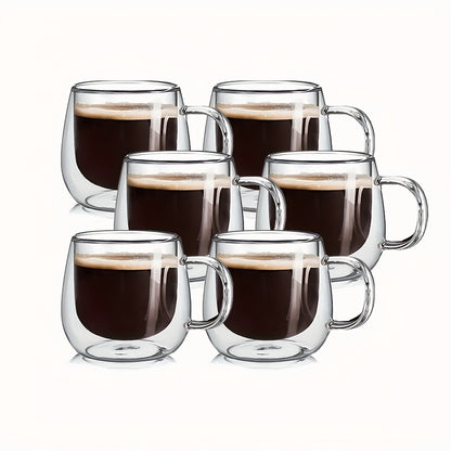 2/4/6pcs Set - 200Ml - Double-Layer Glass Coffee Cup 8