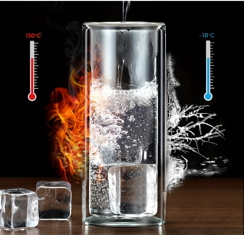 1-10 Double-walled Lidless Glass Cups 8