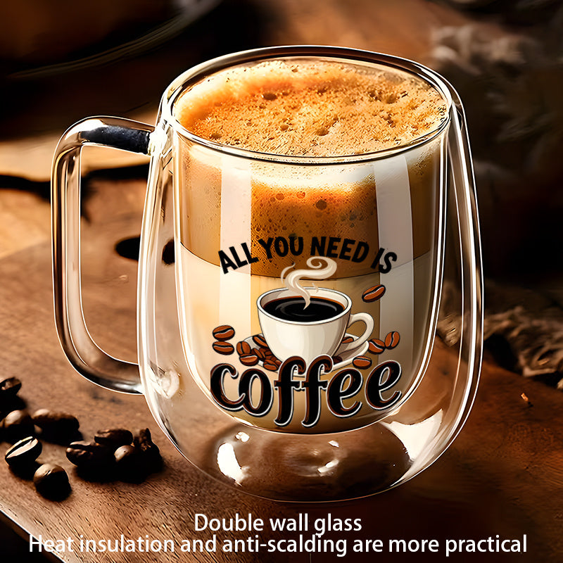 This Includes Three Items: Two Double-Walled Borosilicate Glasses And A Golden Spoon 5