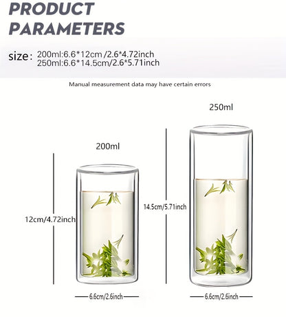 1-10 Double-walled Lidless Glass Cups 4