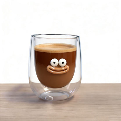 Hand-Blown Double-Wall Glass Tumblers - Insulated 6
