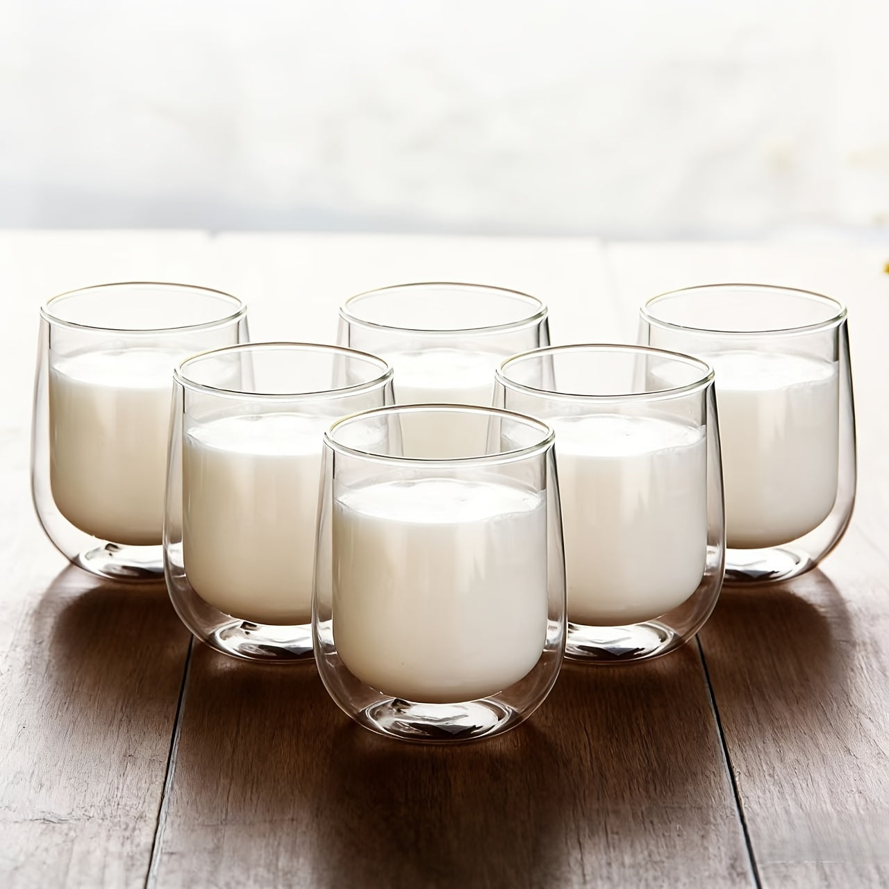 6pcs High Borosilicate Glass Double Wall Cups 5
