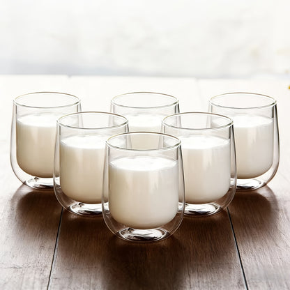 6pcs High Borosilicate Glass Double Wall Cups 5