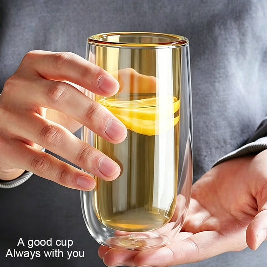 2pcs Double-Layer Borosilicate Glass 8