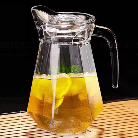 J-726-Glass Jug with Lid