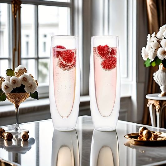 Double Layer Champagne Glass