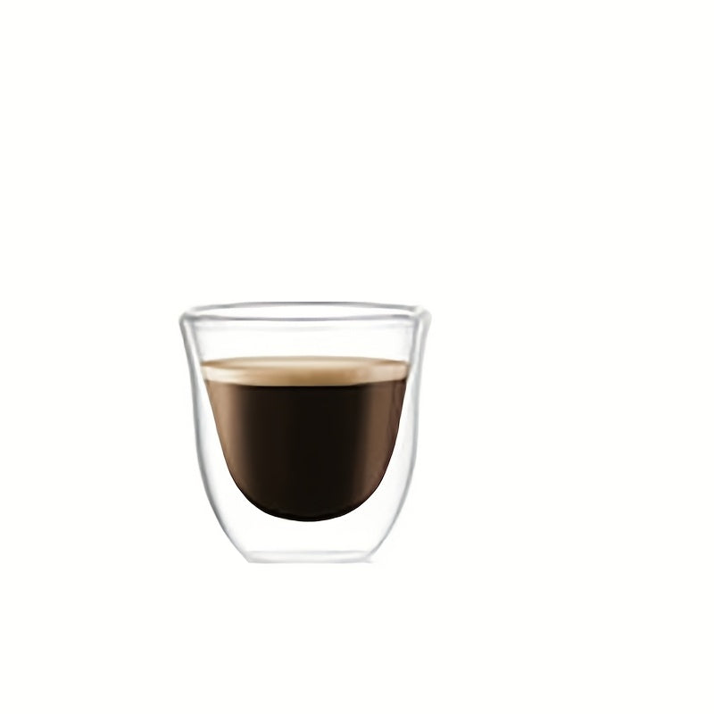 1pc Double-Layer Glass Cup