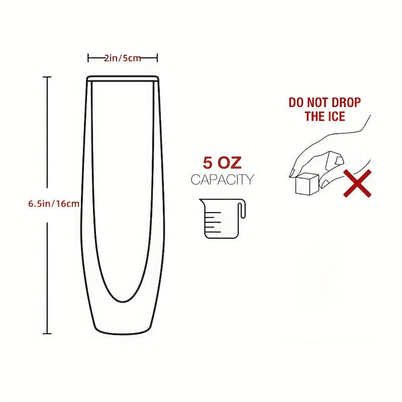Double Layer Champagne Glass 5