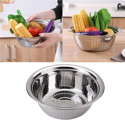 Stainless Steel Strainer Bowls, Set of 6, Universal Size