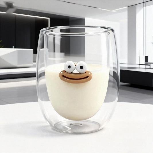 Hand-Blown Double-Wall Glass Tumblers - Insulated 3