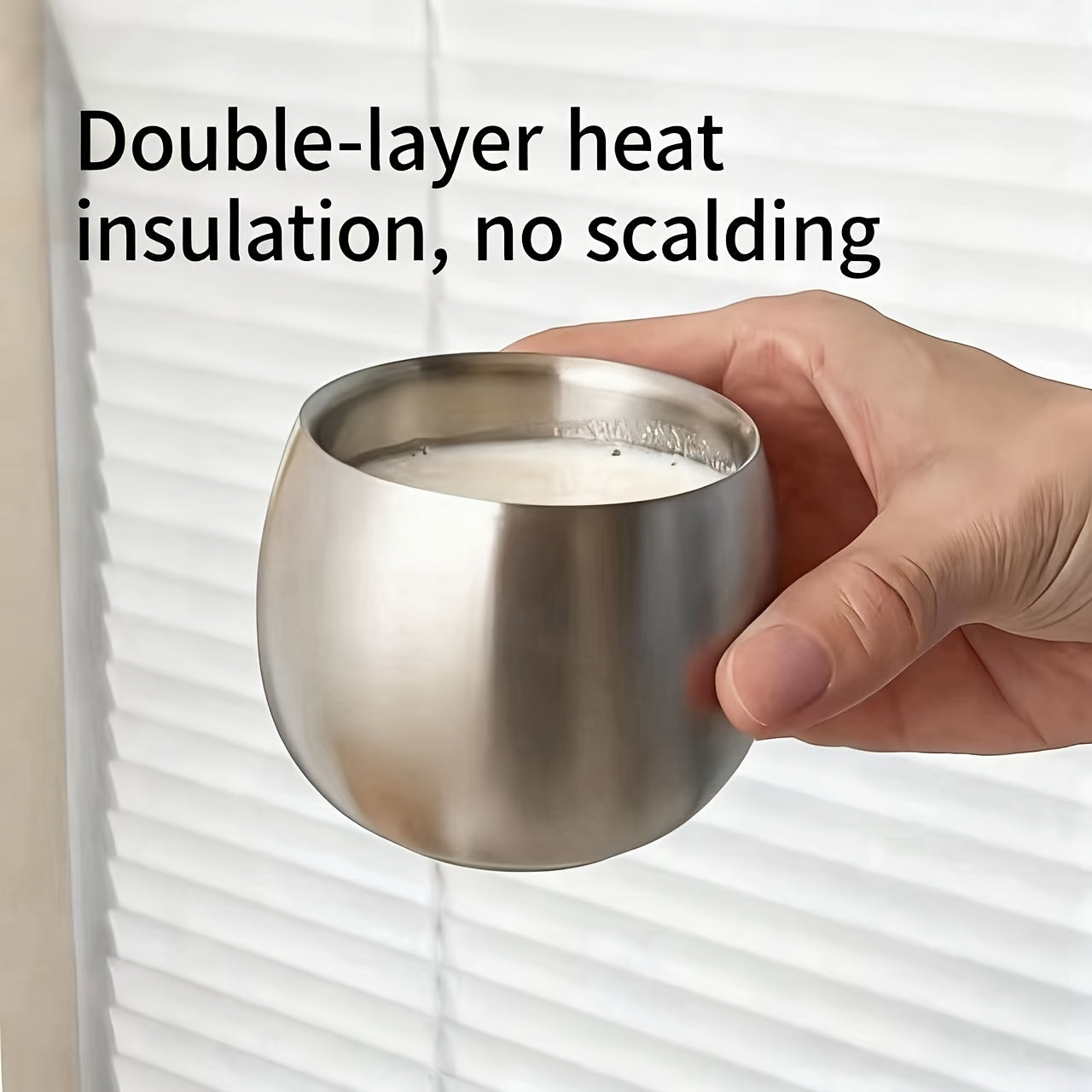 Stainless Steel Double-Wall Insulated Coffee Mug 3