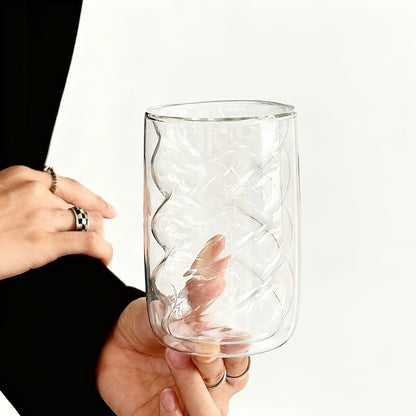 4pcs Double-Layer Insulated Glass Coffee Cups 4