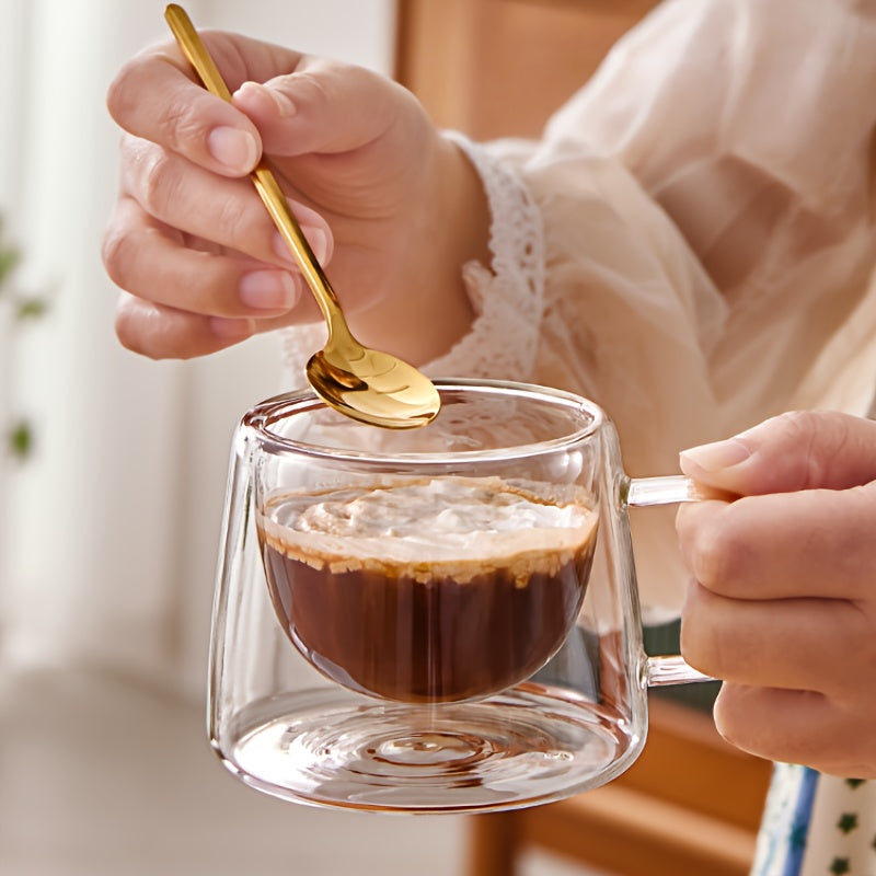 2pcs Double-Wall Glass Coffee Mugs 3
