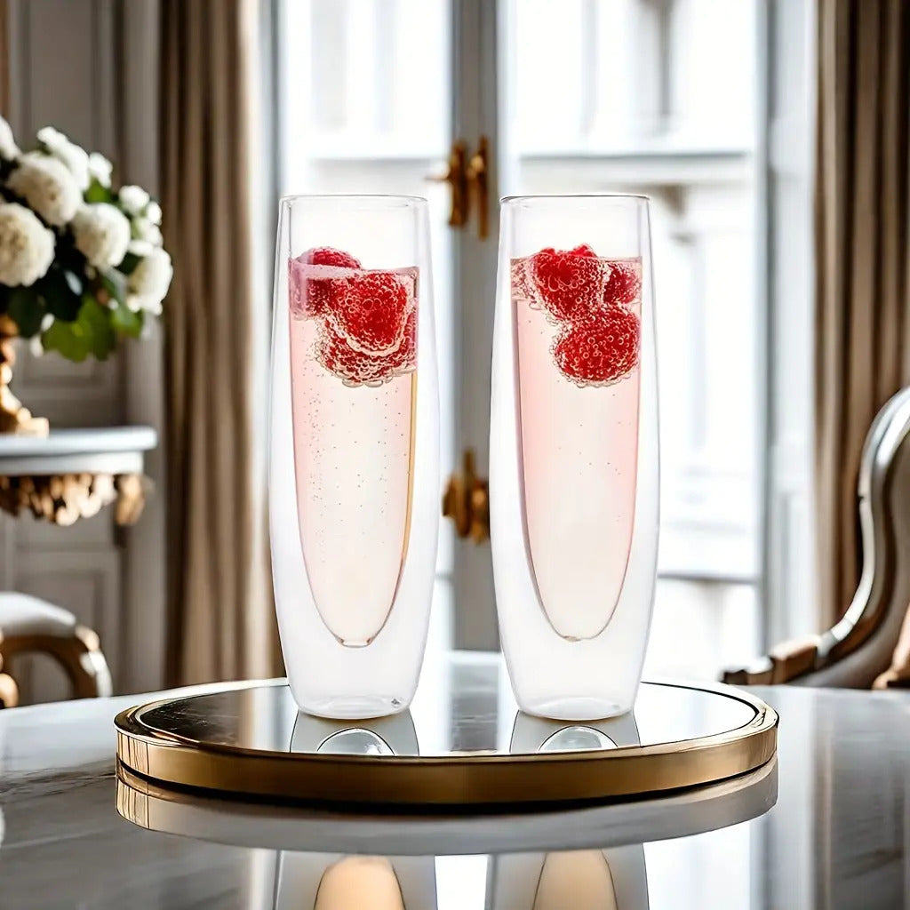 Double Layer Champagne Glass 3
