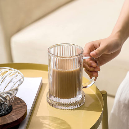 A252-Elegant Coffee Cup with Glass Lid