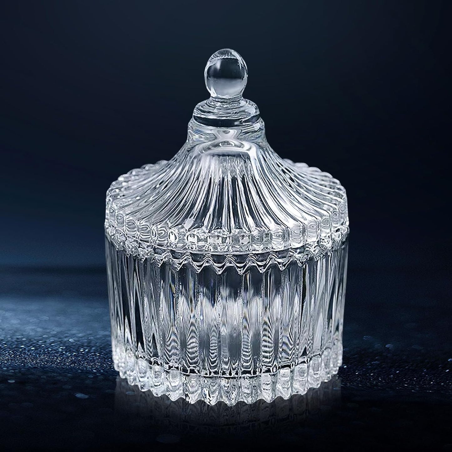 Clear Candy Bowl with Lid - O101