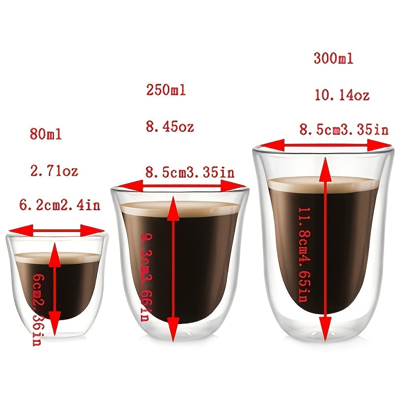 1pc Double-Layer Glass Cup 2