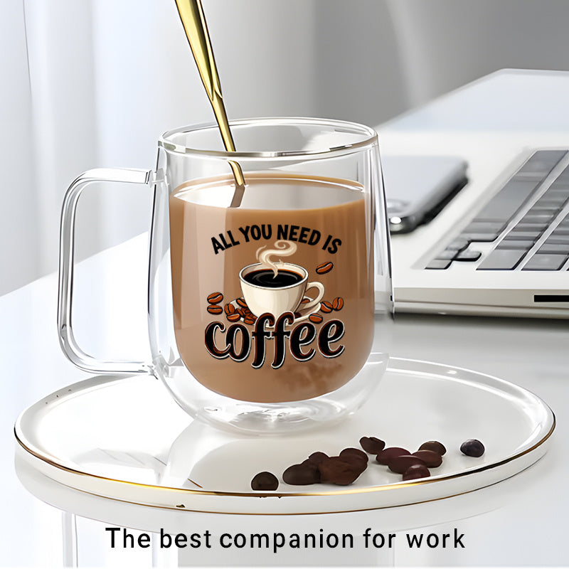 This Includes Three Items: Two Double-Walled Borosilicate Glasses And A Golden Spoon 9