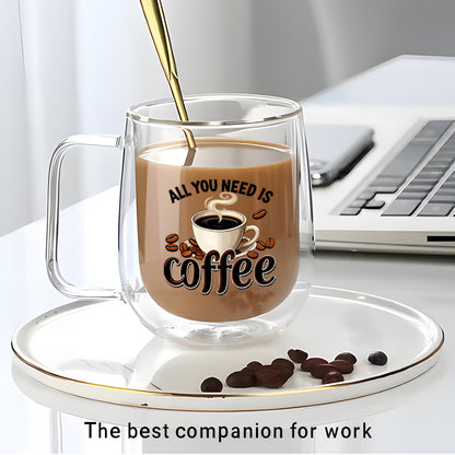 This Includes Three Items: Two Double-Walled Borosilicate Glasses And A Golden Spoon 9