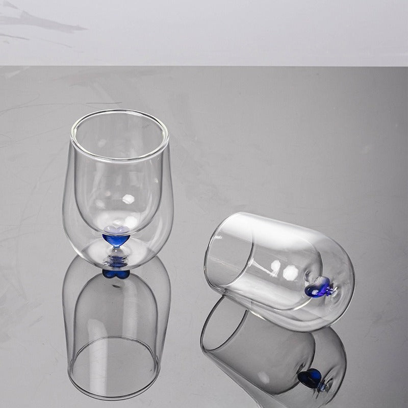 2pcs 2pcs Double-Walled Insulated Crystal Wine Glasses Suitable For Weddings 5