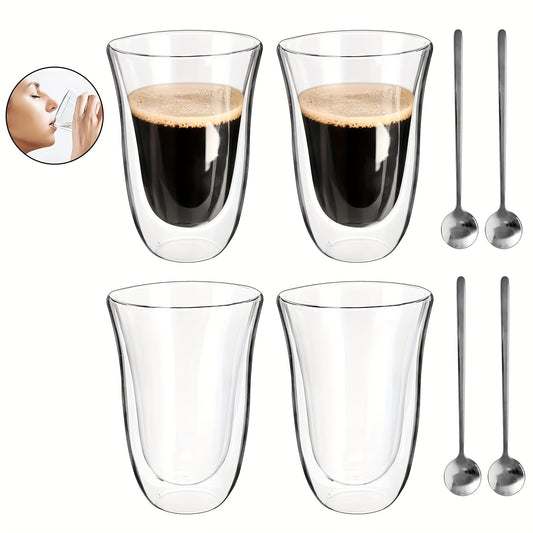 Latte Macchiato Mug 4X250Ml - Double Coffee Mugs