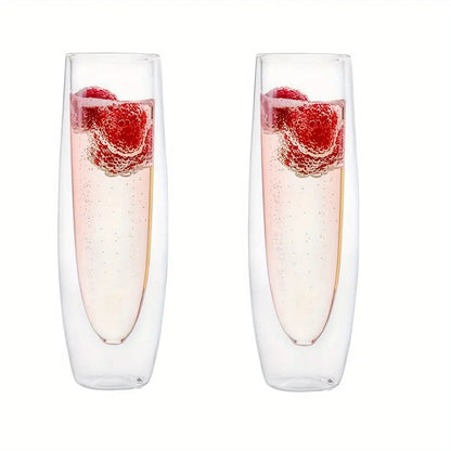 Double Layer Champagne Glass