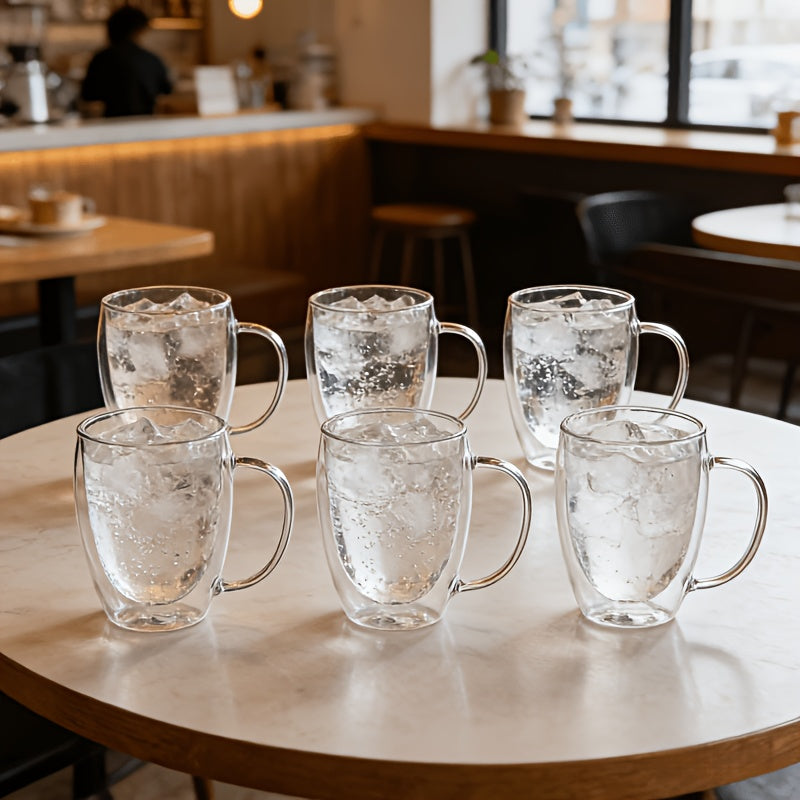 6pcs Double-Layer Cup Set With Handles 5